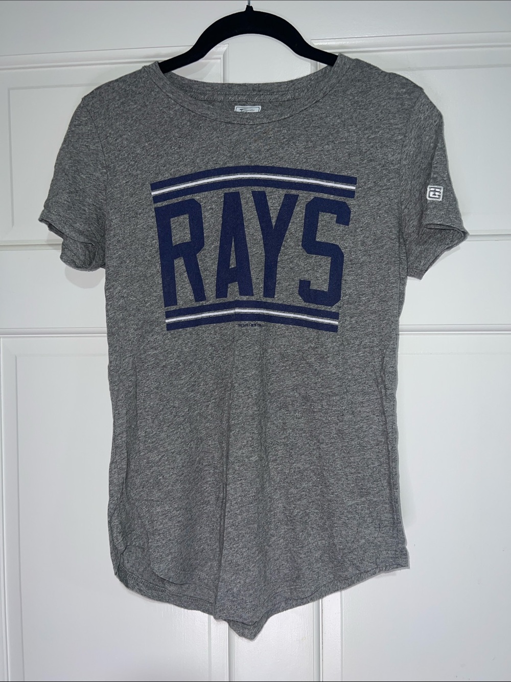 Rays Logo Short Sleeve Tee - Gray